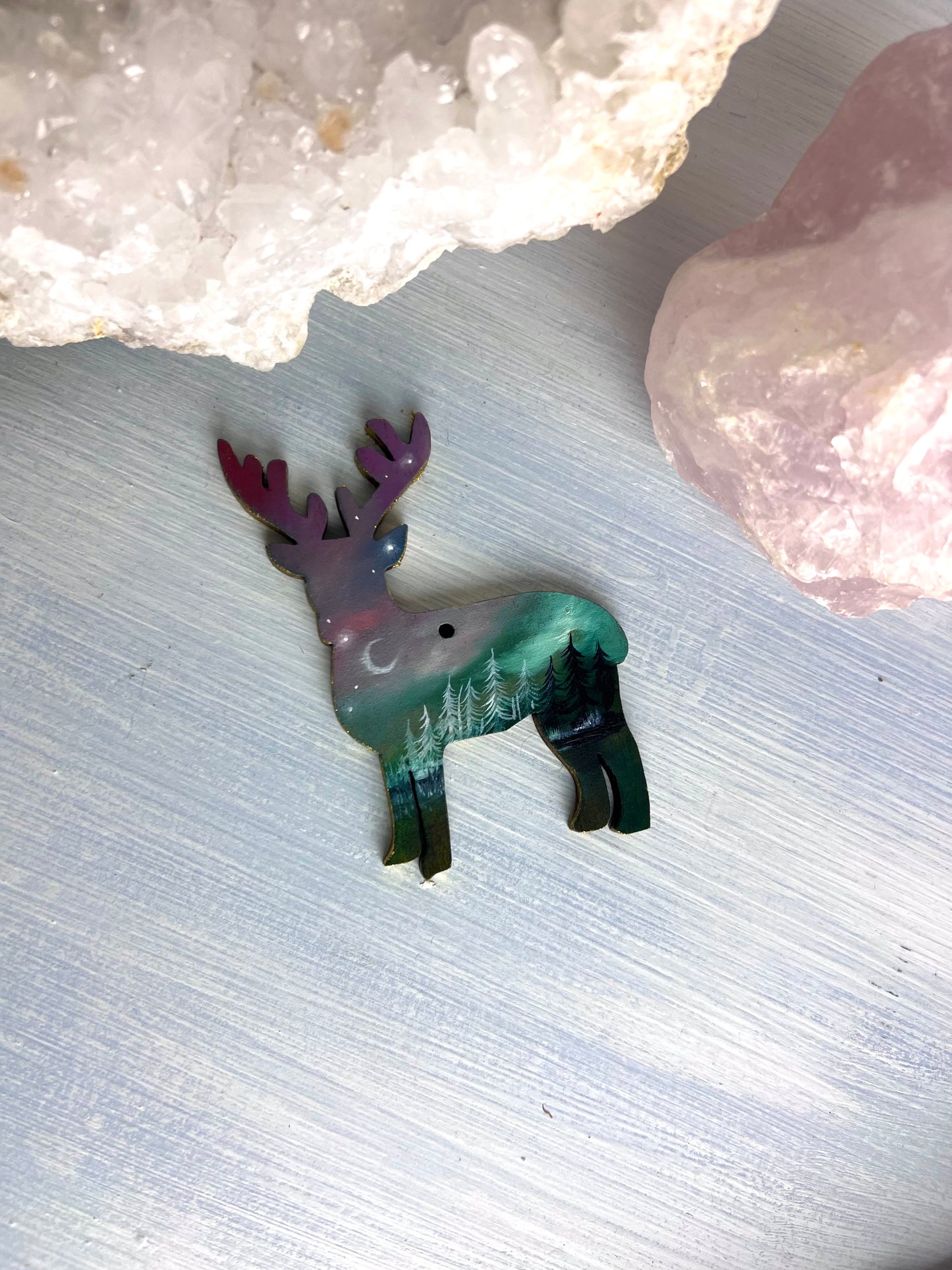 Hand Painted Reindeer Decoration