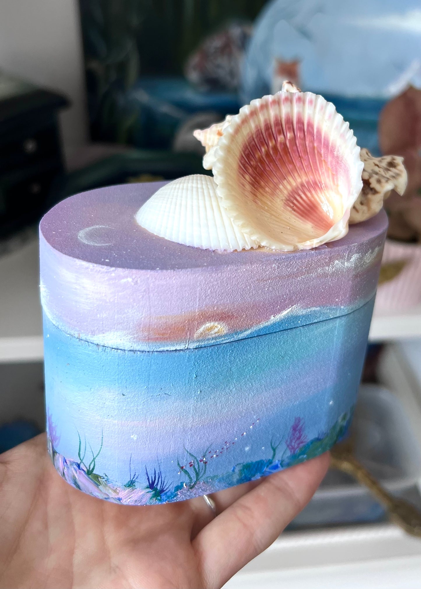 Hand Painted Trinket Box