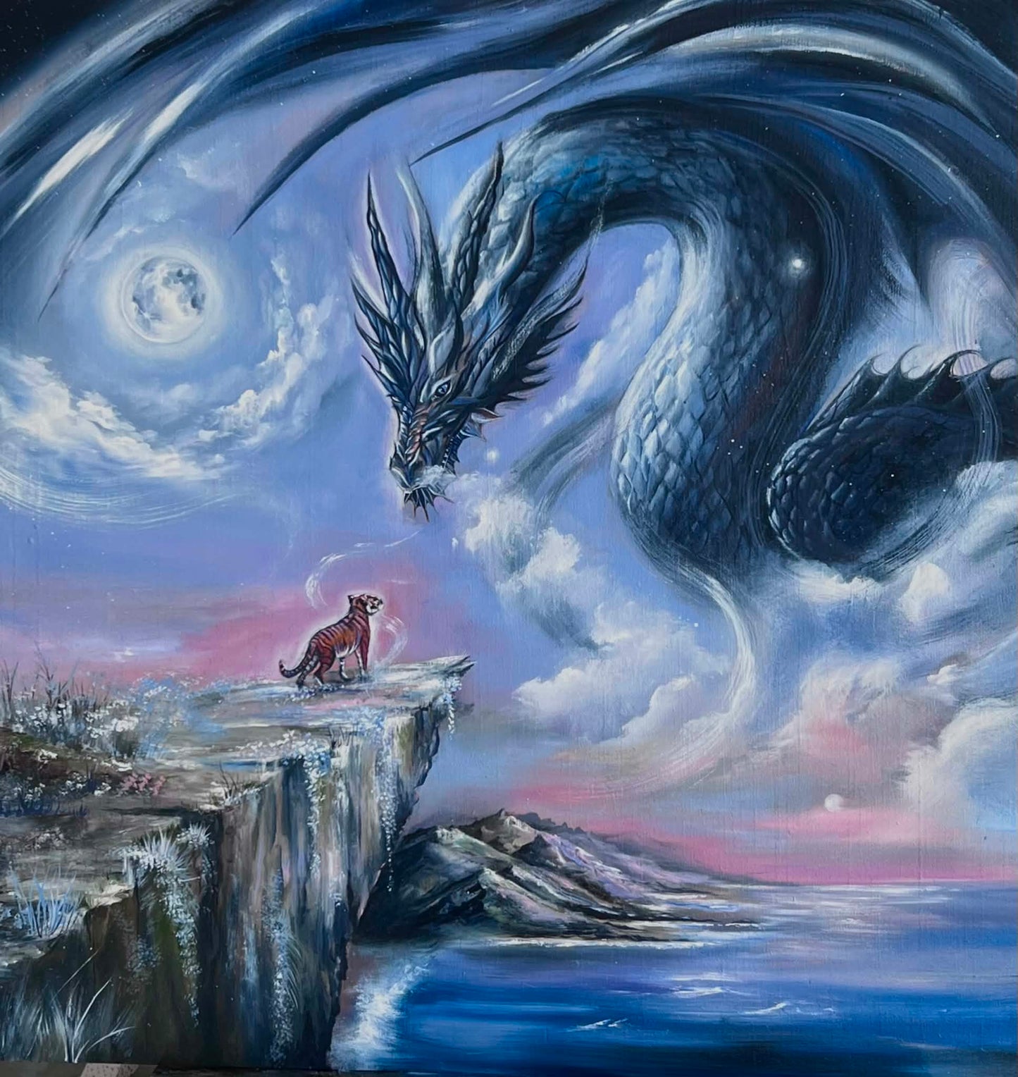 'Fearless' Original Oil Painting on wood