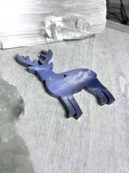 Hand Painted Reindeer Decoration