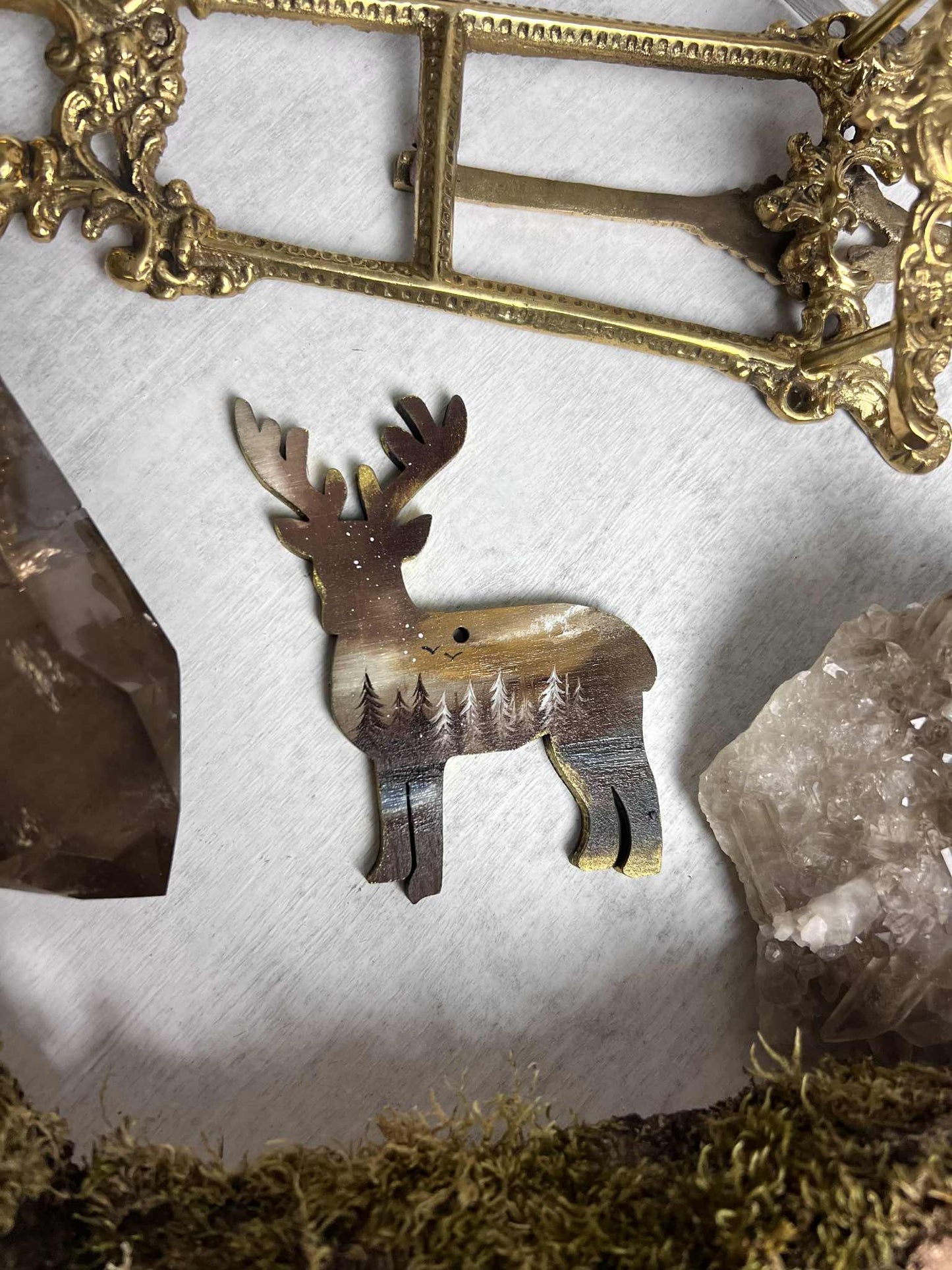 Hand Painted Reindeer Decoration
