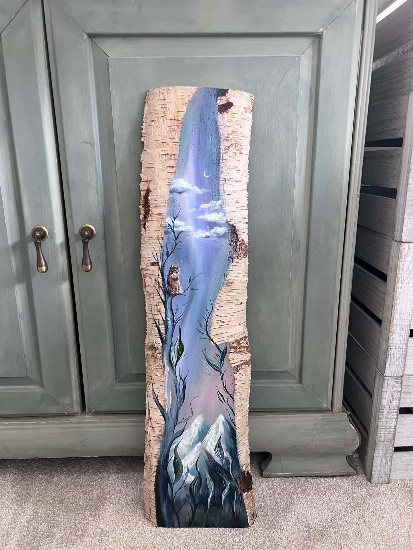 'Exploring the Clouds' Original Oil Painting on wood