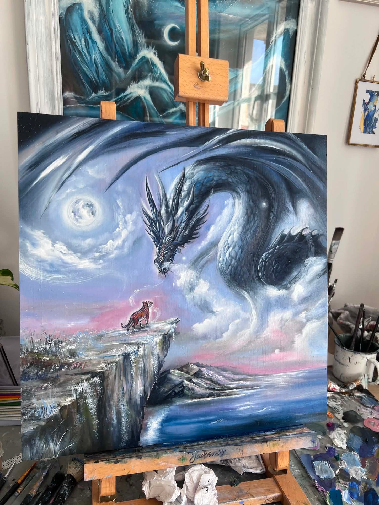'Fearless' Original Oil Painting on wood