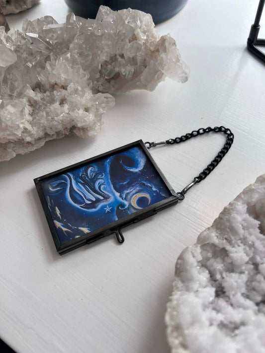 Silver Frame Mini Mermaid Print