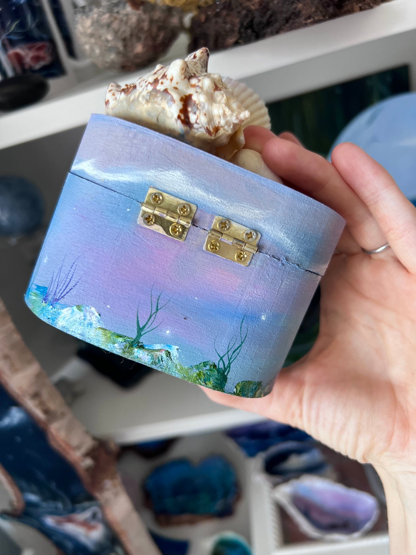 Hand Painted Trinket Box
