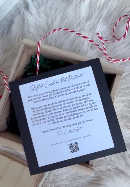 New Pet Portrait Gift Box