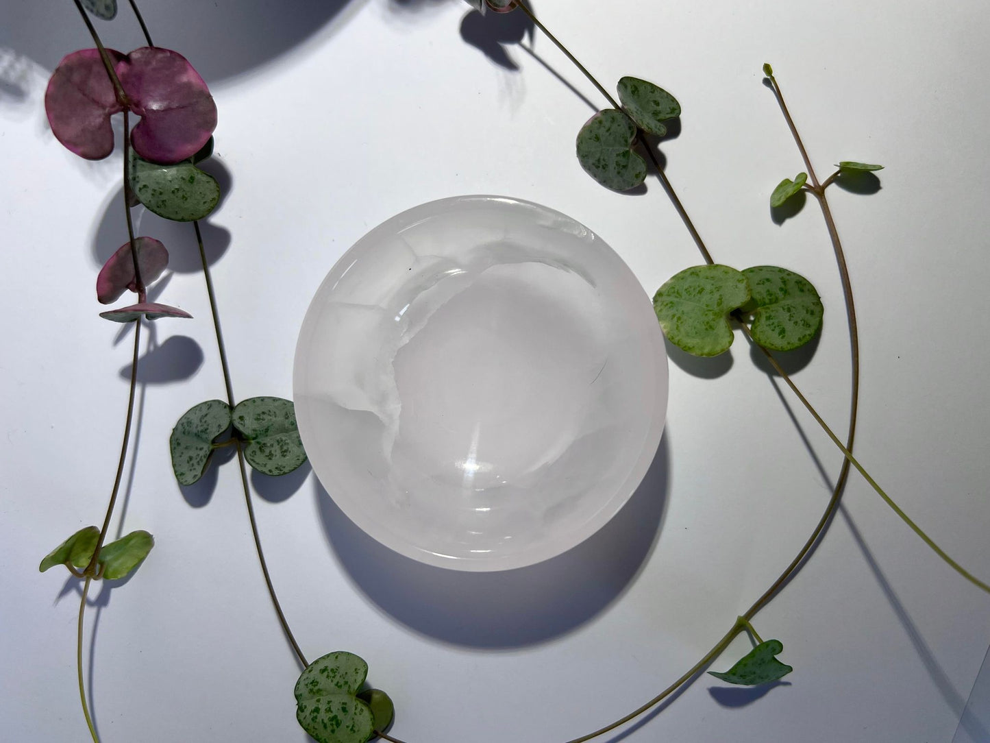 Pink Mangano Calcite Bowl