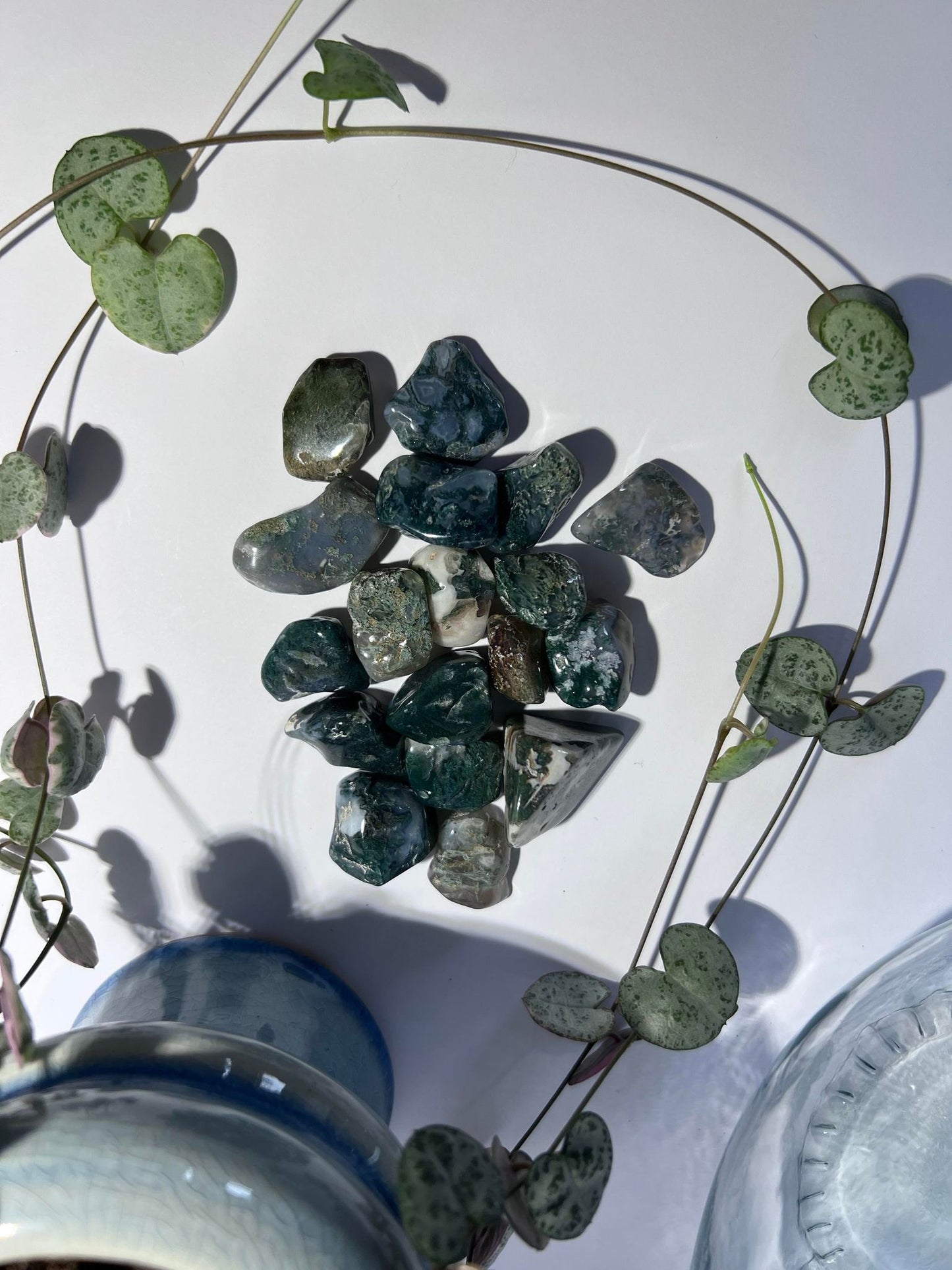 Moss Agate Tumble
