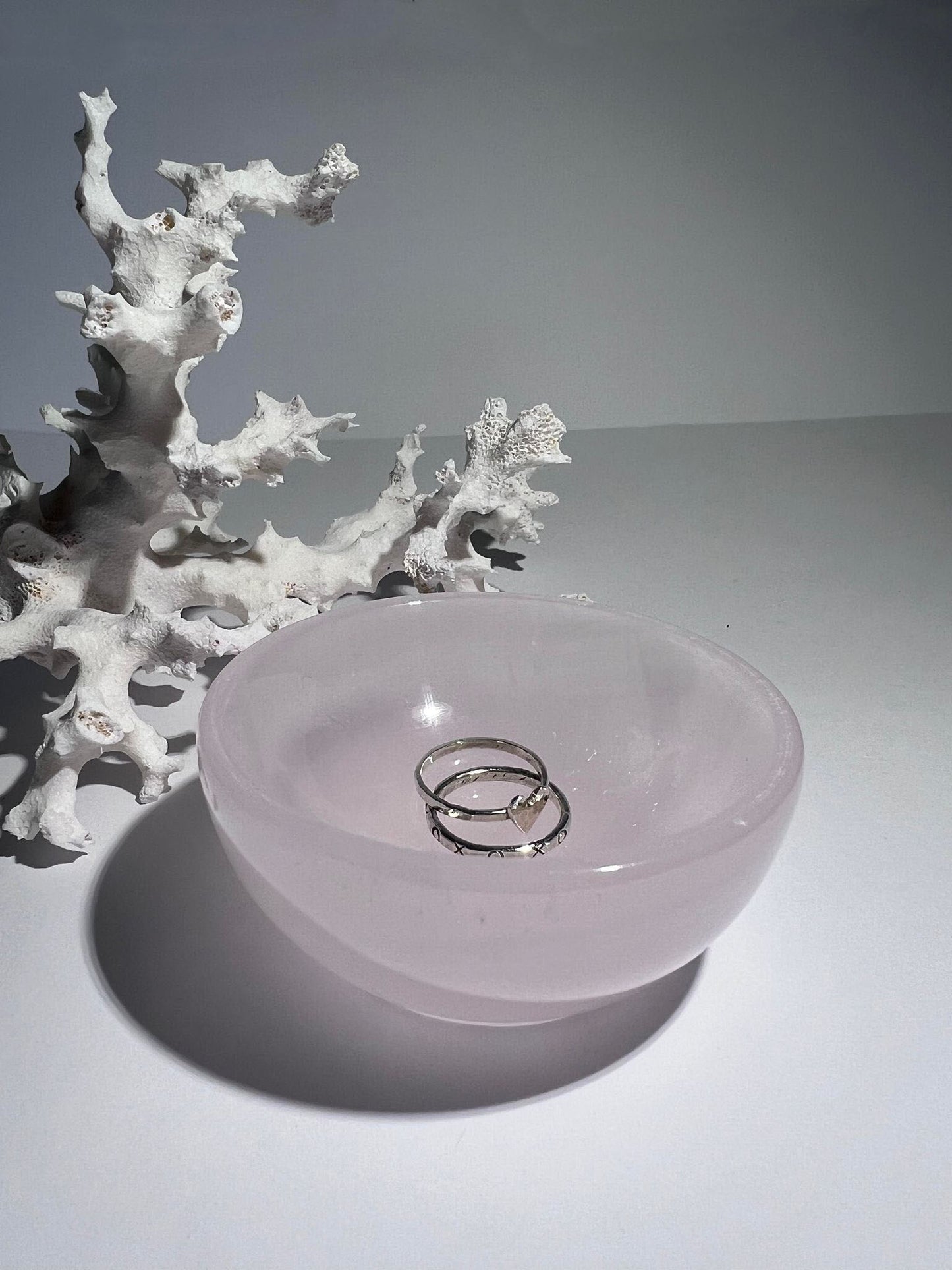 Pink Mangano Calcite Bowl